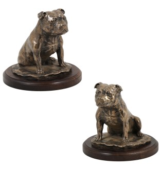 Staffordshire Bull Terrier figurka na drewnie Art-Dog